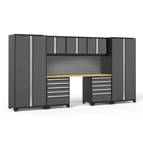 NewAge Products Pro Series 8 Piece Steel Garage Storage System